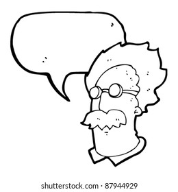 Genius-Wissenschaftler-Cartoon