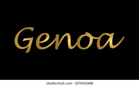 Genoa Logo Type Writing