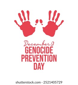Genocide Prevention Day vector design template good for celebration usage. Genocide Prevention Day design. flat design. eps 10.