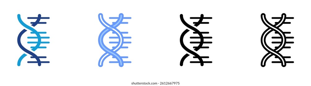 Genome Assembly icon set multiple style collection