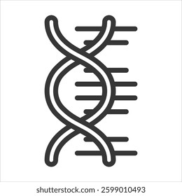 Genome Assembly Outline Icon Vector Illustration