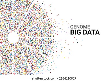 Genome Genetic Big Data Sequence Human Analytics Background. DNA Gene Health Design