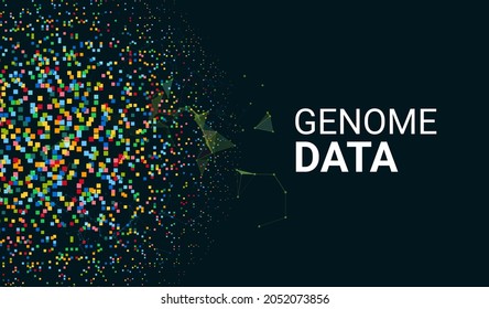 Genome Genetic Data Sequence Human Analytics Background. DNA Gene Health Design