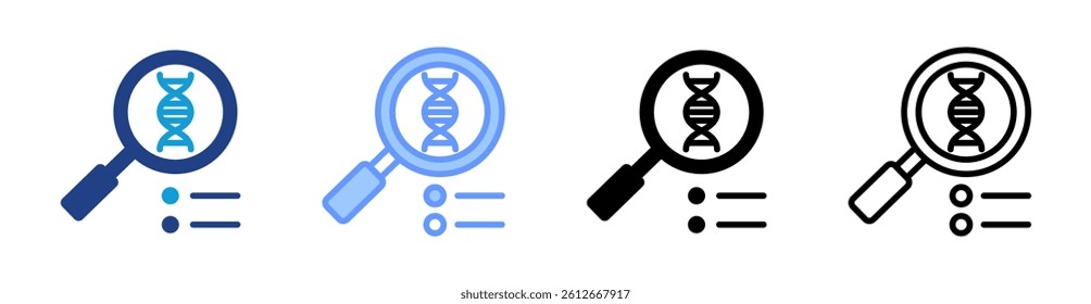 Genome icon set multiple style collection