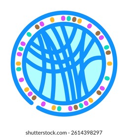 genome map genetic engineering color icon vector. genome map genetic engineering sign. isolated symbol illustration