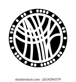 genome map genetic engineering glyph icon vector. genome map genetic engineering sign. isolated symbol illustration