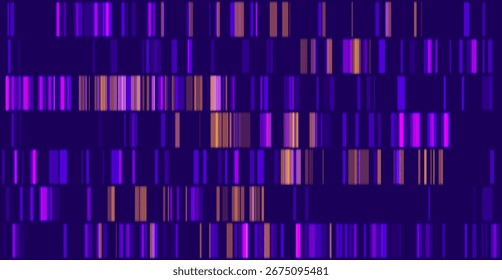 Genomic data visualization. Abstract DNA sequencing and genome mapping graphics. Scientific concept for medical research, biotechnology, and genetic testing. Vector illustration.