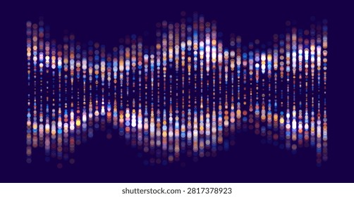 Genomic data visualization. Abstract DNA sequencing and genome mapping graphics. Scientific concept for medical research, biotechnology, and genetic testing. Vector illustration.