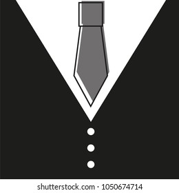 Gentelman. The bow tie - black background