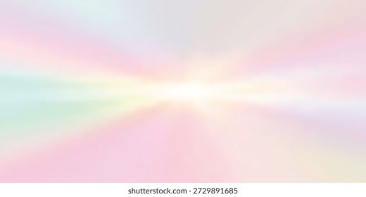 A gentle, abstract background featuring a soft gradient of pastel colors, creating a dreamy and ethereal atmosphere with a bright, diffused light source at the center.