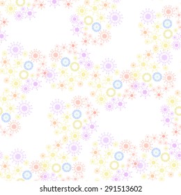 Gentle abstract background with snowflakes. Light tone.