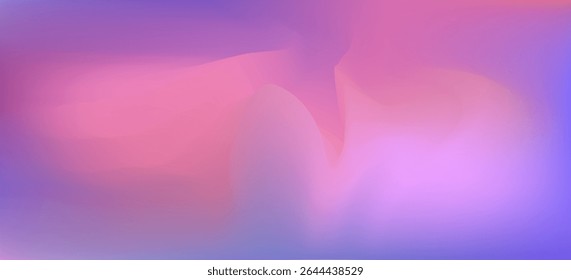Fundo vetor abstrato suave com ameixa macia, rosa rosa, e tons lilás silenciado. Design fluido quente e elegante com gradientes sutis para design gráfico fluido, banner líquido, cartaz 3D