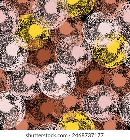  Gentle baby print. Vector illustration for fabric, wallpaper or wrapping paper design. bubble hand drawn watercolor seamless pattern