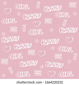 Gentle baby vector graphics from baby items
