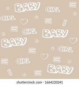 Gentle baby vector graphics from baby items