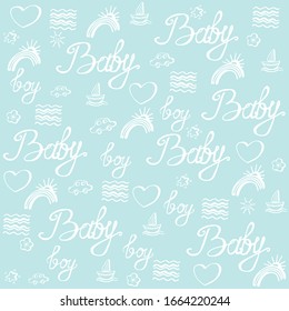 Gentle baby vector graphics from baby items