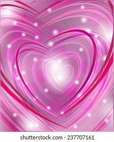 Gentle background with hearts
