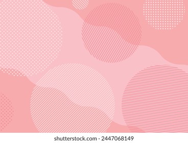 Gentle background image of striped polka dots