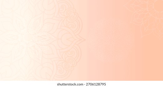 Um fundo suave com elemento mandala. elementos decorativos circulares; Islã, árabe, indiano, motivos otomanos