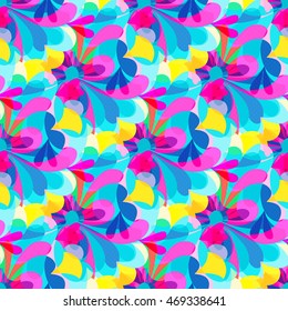 gentle beautiful flowers seamless pattern