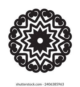 Gentle blue beautiful circular logo for boutique, flower shop, business, interior. Company mark, emblem, element. Simple geometric mandala logotype. 