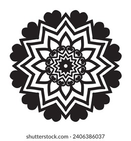 Gentle blue beautiful circular logo for boutique, flower shop, business, interior. Company mark, emblem, element. Simple geometric mandala logotype. 