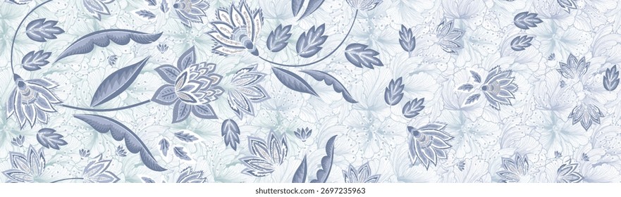 Suave fondo de patrón azul y blanco