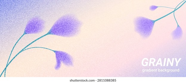 Flores borrosas suaves en