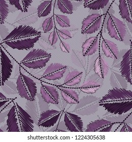 Gentle botanical composition. Seamless vector pattern background 41