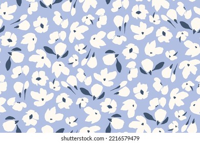 gentle bright tiny flowers pattern For summer print dress