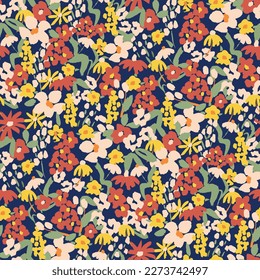 gentle bright tiny flowers pattern For summer print dress