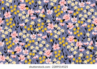 gentle bright tiny flowers pattern For summer print dress