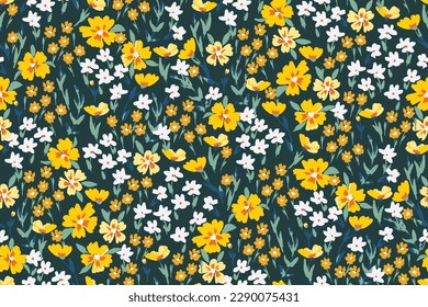 gentle bright tiny flowers pattern For summer print dress