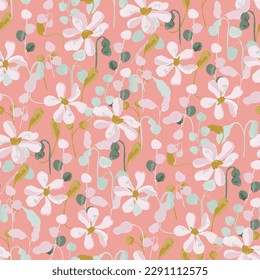 gentle bright tiny flowers pattern For summer print dress