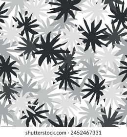 gentle bright tiny flowers pattern For summer print dress Hand drawn cartoon style pattern.