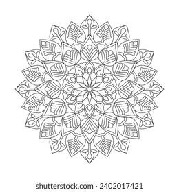 Gentle circles mandala mandala coloring book page for kdp book interior. Peaceful Petals, Ability to Relax, Brain Experiences, Harmonious Haven, Peaceful Portraits, Blossoming Beauty mandala design.