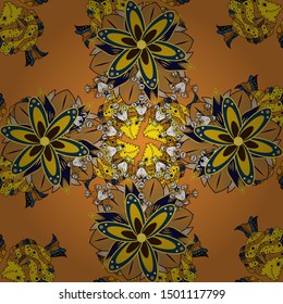 Gentle colored beautiful circular logo for boutique, flower shop, business, interior. Vector company mark, emblem, element. Simple geometric mandala logotype. Surround abstract blossom.