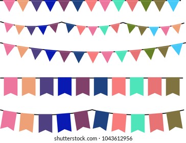 Gentle colored garland set