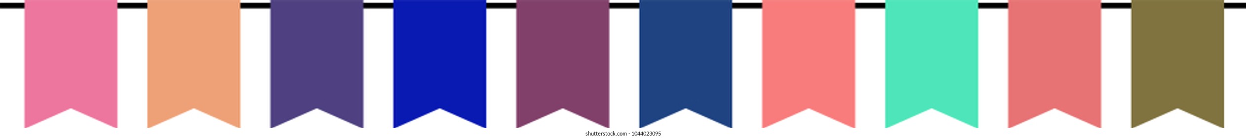 Gentle colored Square bunting