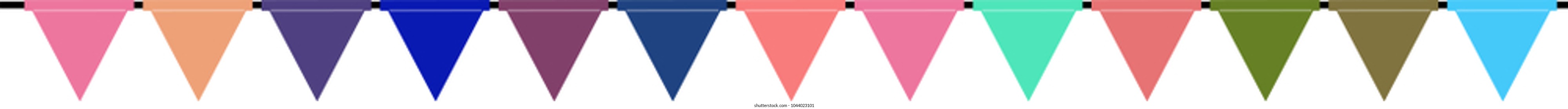 Gentle colored Triangular bunting