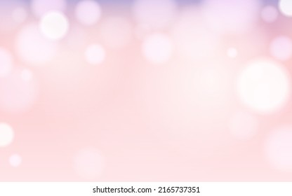 Gentle and Cute bokeh soft light abstract background, Vector eps 10 illustration bokeh particles, Background decoration