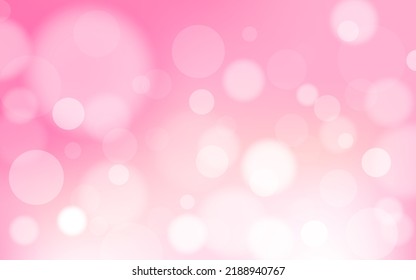 Gentle and Cute bokeh soft light abstract background, Vector eps 10 illustration bokeh particles, Background decoration	