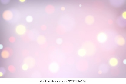Gentle and Cute bokeh soft light abstract background, Vector eps 10 illustration bokeh particles, Background decoration