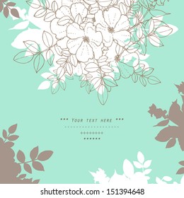 Gentle decor with flowers