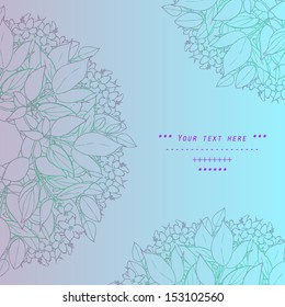 Gentle decor with flowers
