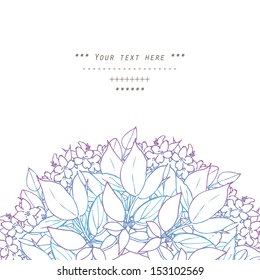 Gentle decor with flowers