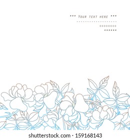 Gentle decor with flowers