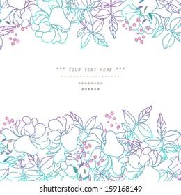 Gentle decor with flowers
