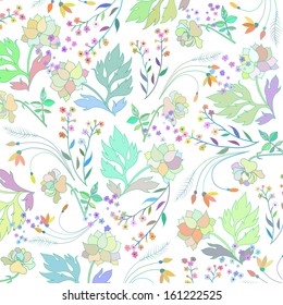 Gentle decor with flowers