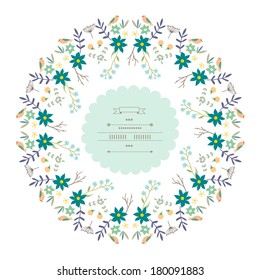 Gentle decor with flowers